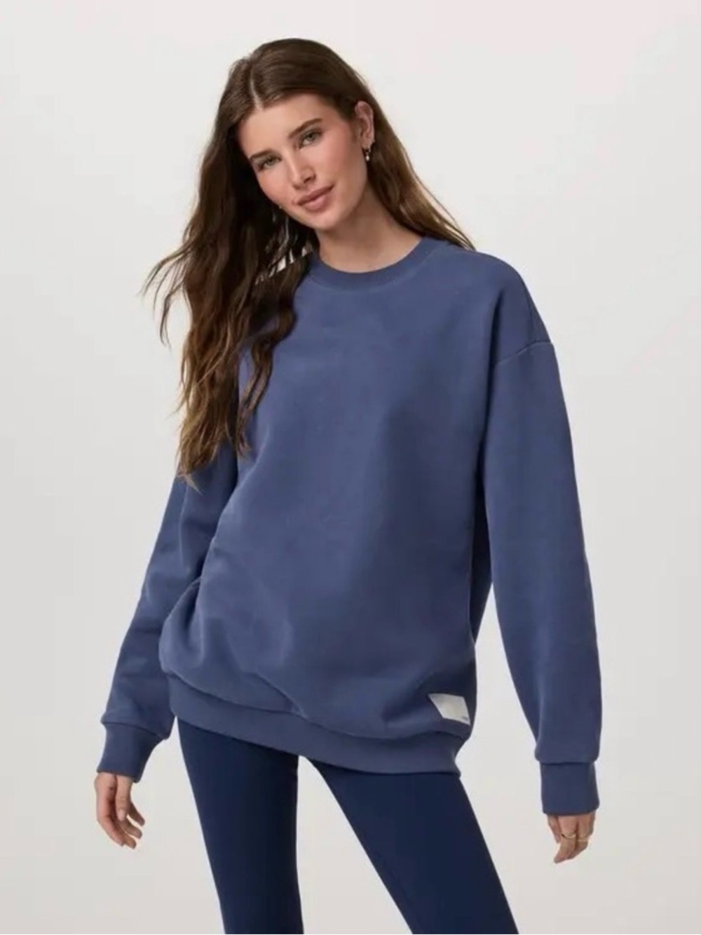 Vuori Restore Oversized Crew 2.0 French Blue Size-Small
